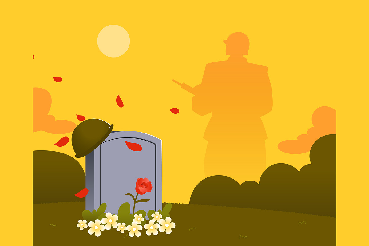 Remembrance Day Full Illustration, an Illustration by graphicook