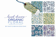 Organic Floral Seamless Patterns, a Pattern Graphic by Sketchbook Designs (Thumbnail 4 of 10)