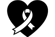 Black Awareness Ribbon Icon Set, a Healthcare Illustration by Artivon (Thumbnail 41 of 51)