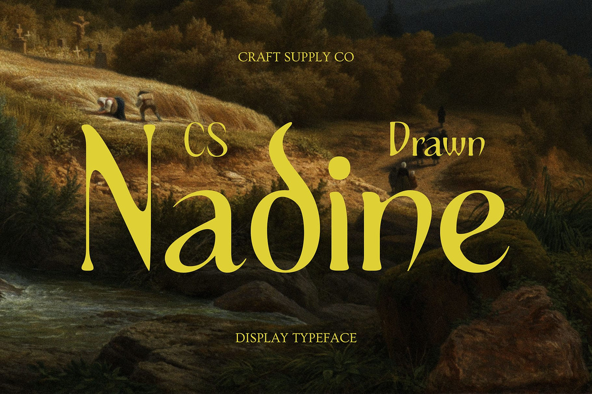 CS Nadine Drawn, a Serif Font by Craft Supply Co. (Photo 1 of 8)