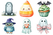 Pastel Mint Halloween Clipart, an Illustration by Daily.Designs (Thumbnail 5 of 5)