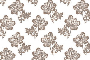 Floral patterns. Vector + JPG