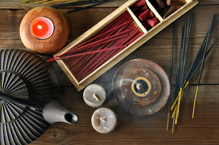 Various types of incense featuring incense, background, and stick, a Health & Medical Photo by expressiovisual