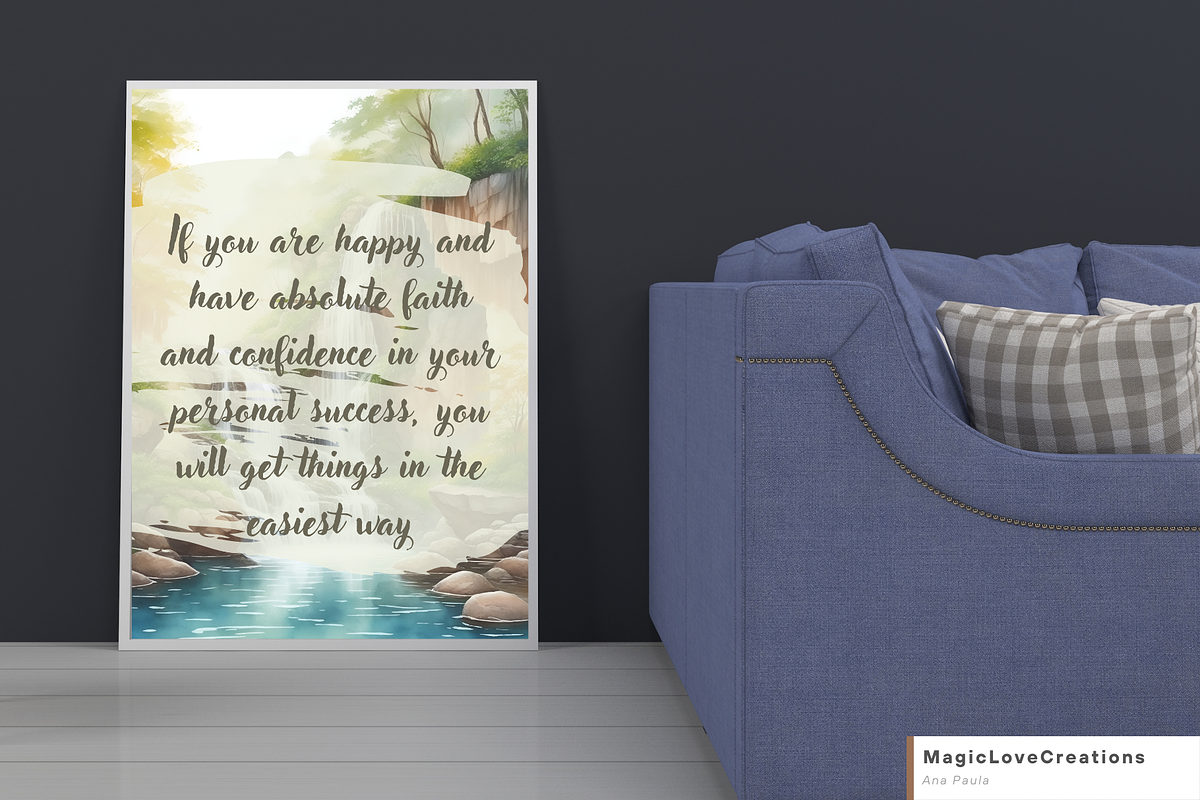 Spiritual Positive Quote Print Wall, a Poster Template by MagicLove Creations (Photo 3 of 10)