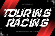 TOURING RACING - Sport Font, a Sans Serif Font by 177Studio (Thumbnail 1 of 8)