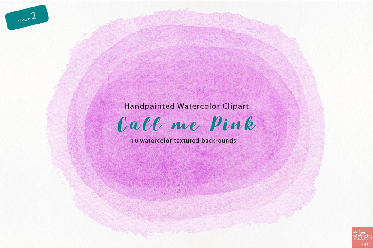 Watercolor background Call me Pink, a Texture Graphic by LittleAcornGraphics (Photo 2 of 13)