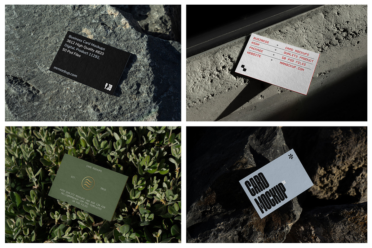 Business Card Mockups - Outdoor, an Advertising Mockup by Mr.Mockup™ (Photo 7 of 23)