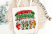 Merry Fishmas Funny Christmas PNG, an Object Graphic by Zahyl Studio (Thumbnail 5 of 7)