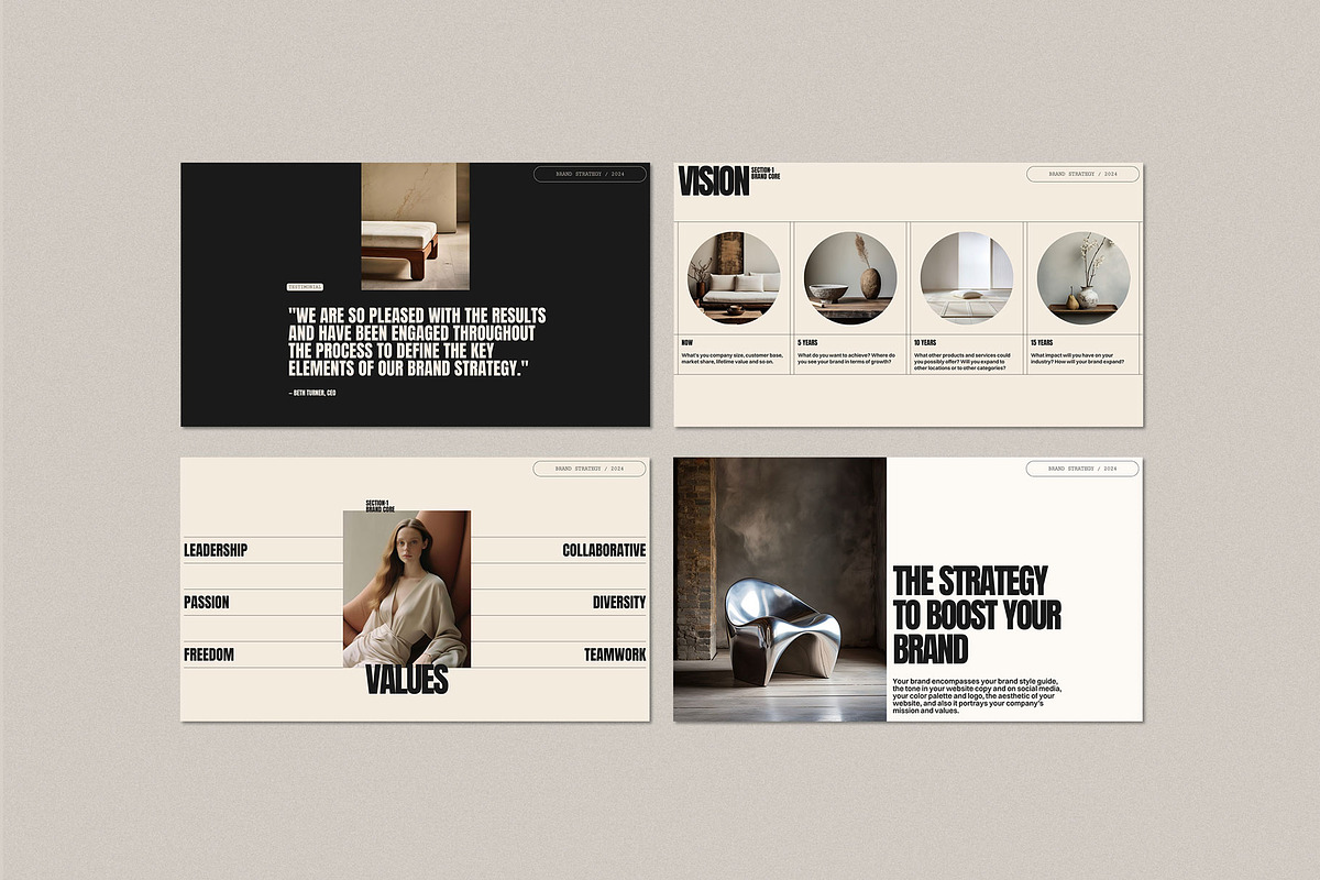 Brand Strategy Template | Canva, a Presentation Template by Moscovita Studio (Photo 5 of 9)
