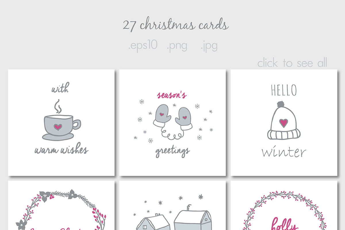 Warm Wishes Christmas collection, an Object Graphic by Cozy pattern shop (Photo 7 of 13)