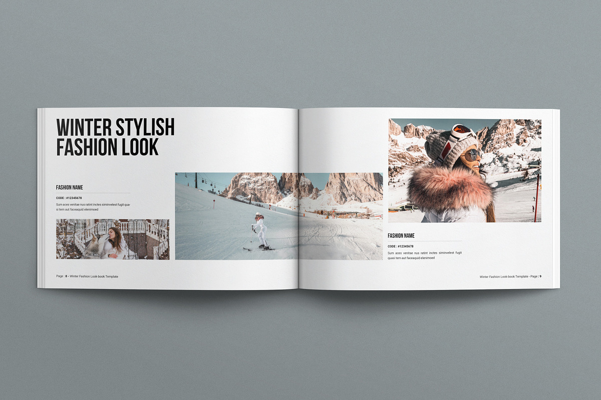 Winter Fashion Lookbook Landscape, a Magazine Template by E-Type (Photo 4 of 7)