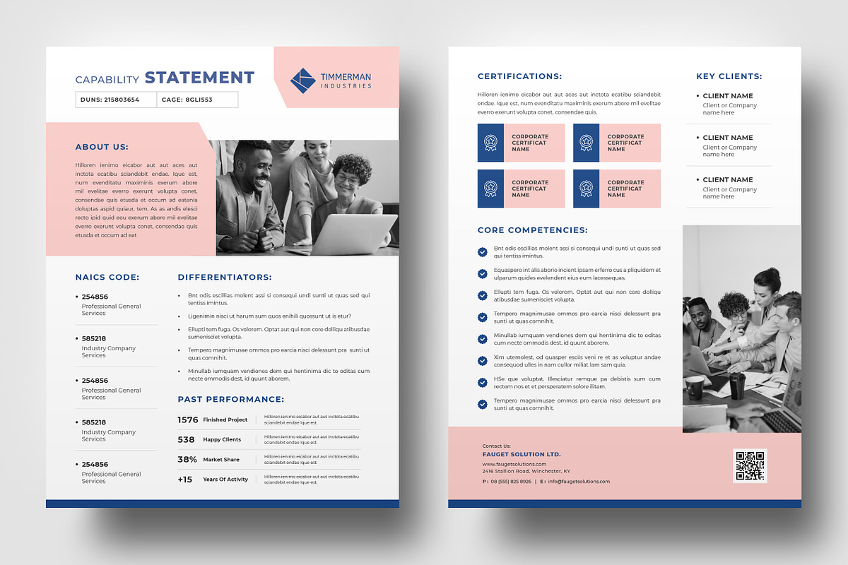 Company Capability Statement, a Brochure Template by Niofix (Photo 4 of 7)