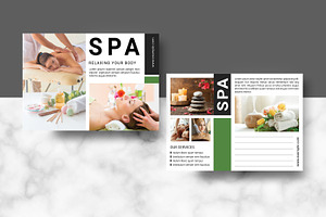 Spa & Beauty Care Postcard Template