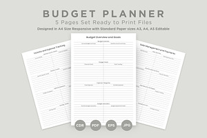 Budget Planner Pages Set V-06