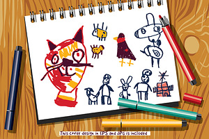 Children Doodles Drawing Set