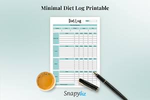 Minimal Diet, Food Log, Diet Planner