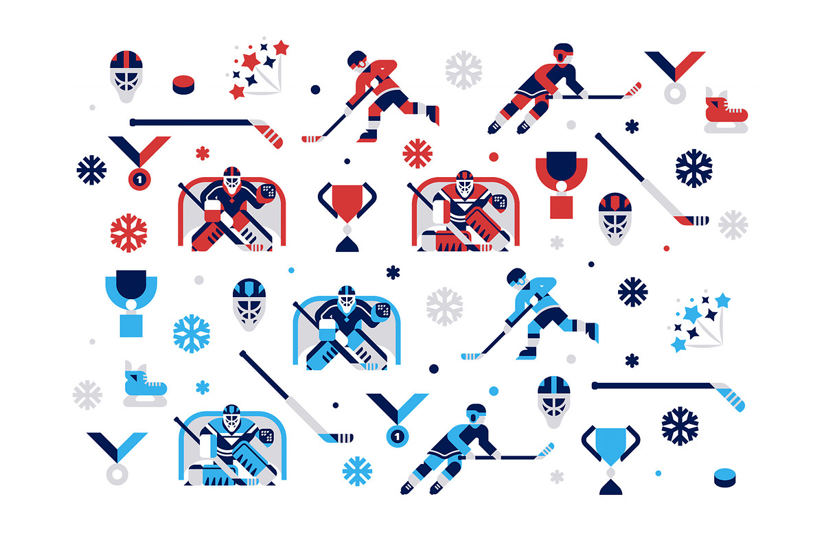 Ice Hockey, an Object Illustration by Alexey Boychenko (Photo 8 of 9)