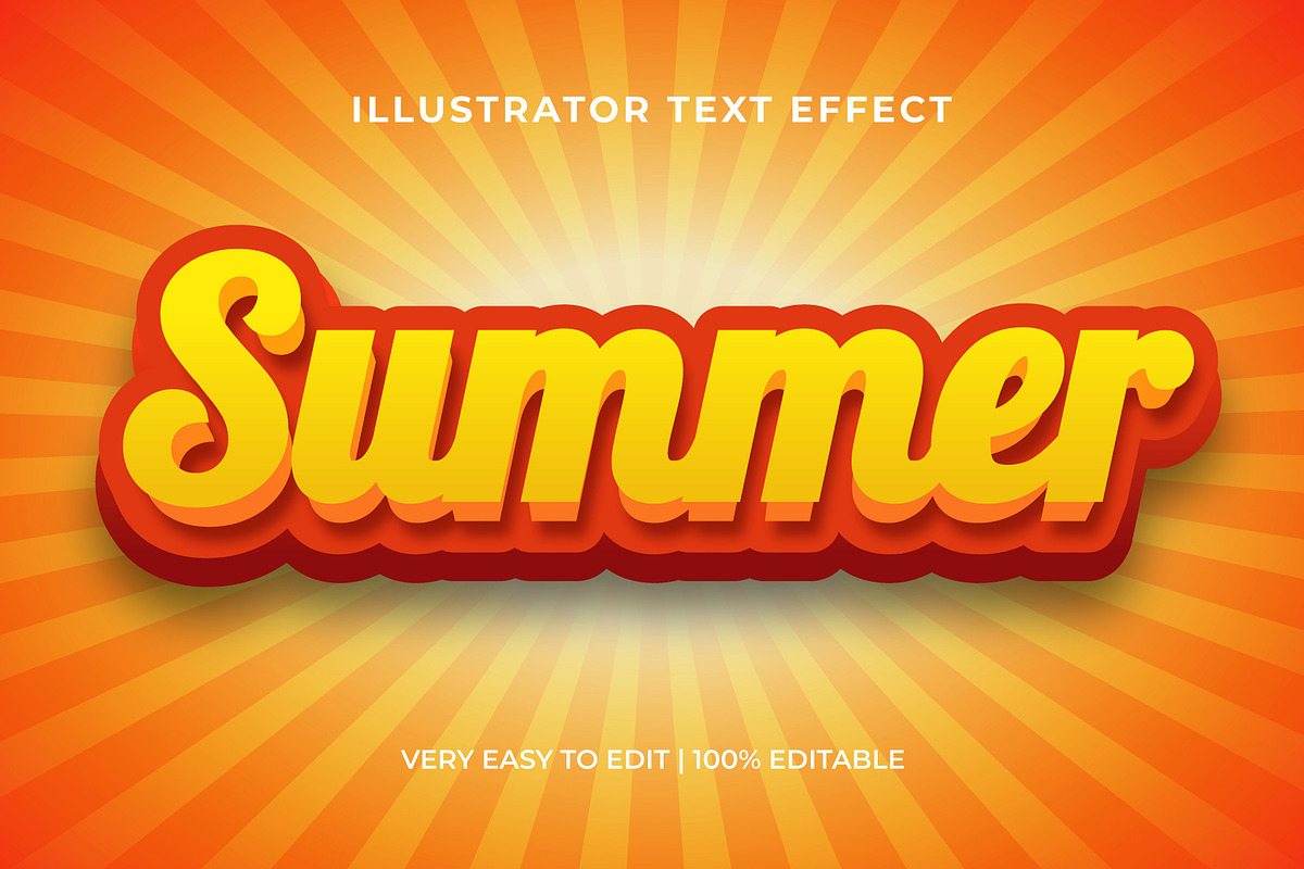 Summer Text Style Effect Mockup, a Layer Style Add-On by thefutive