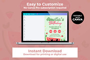 Cute Watermelon Birthday Invitation, an Invitation Template by M9 Design (Thumbnail 3 of 4)