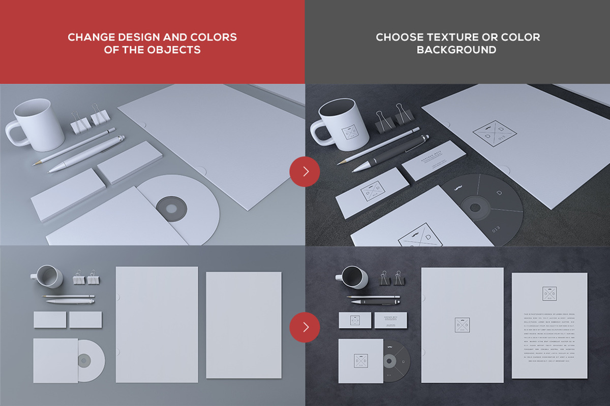 Blank Stationery / Branding Mock-Up, a Product Mockup by Yoopy Images (Photo 3 of 5)