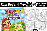 Cozy Dog and Me Cute Cozy Coloring, a Decorative Illustration by Design Station (Thumbnail 1 of 7)