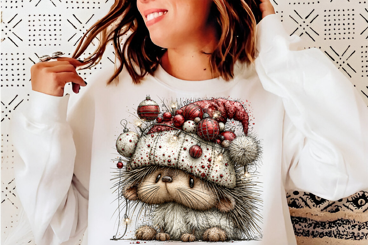 Cute Animals Christmas Clipart, a Transportation Illustration by SinaCreation (Photo 8 of 9)