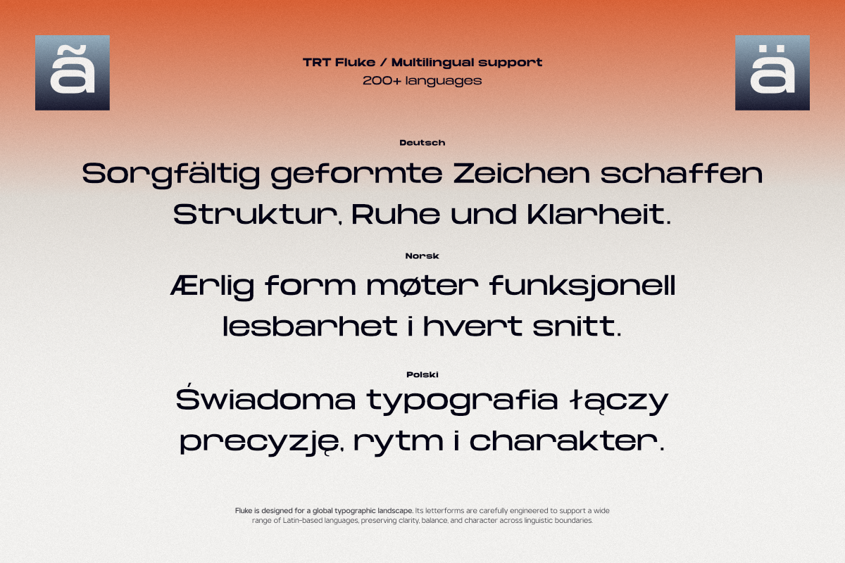 TRT Fluke Expanded Modern Sans Serif, a Sans Serif Font by truetype (Photo 15 of 15)