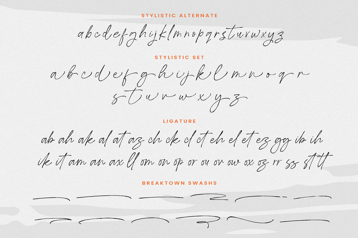 Breaktown - Stylish Brush Font, a Script Font by Pixesia Studio (Photo 12 of 13)