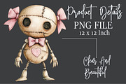 Coquette Halloween Voodoo Doll Clipa, an Illustration by Rose Art (Thumbnail 4 of 7)