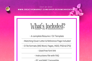 Professional Resume And CV Templates