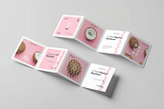 Open Square Four Fold Booklet Mockup, an Advertising Mockup by DesignRushMarket (Thumbnail 1 of 2)