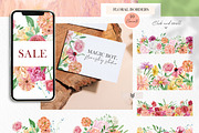 Flower head woman & Spring Floral, an Illustration by AnnaTkachi (Thumbnail 8 of 11)