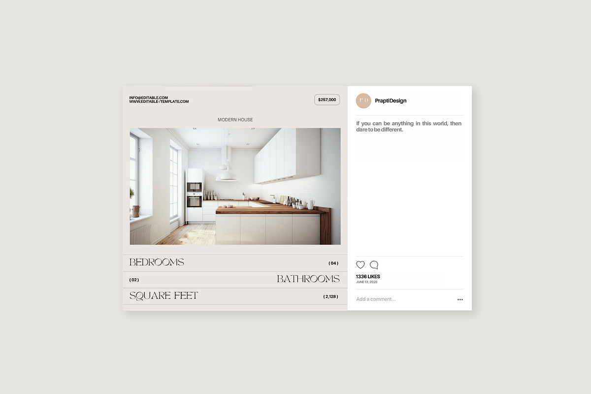 Real Estate Social Media Templates, a Social Media Template by Prapti Design (Photo 12 of 14)