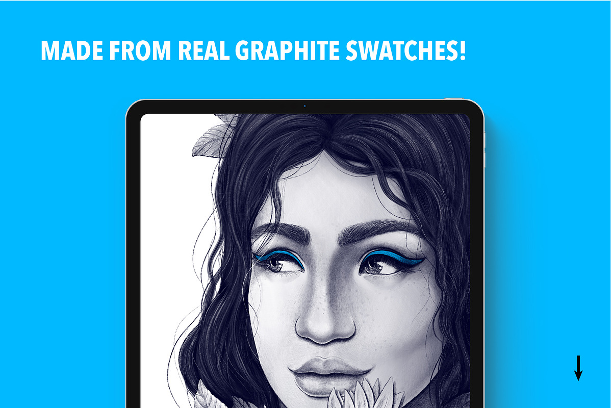 25 Graphite Brushes for Procreate, a Brush Add-On by Riveros Illustration (Photo 9 of 10)