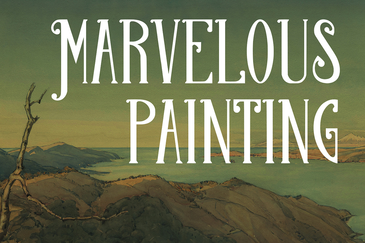 Molvicc Decorative Display Typeface, a Serif Font by Maulana Creative (Photo 7 of 7)