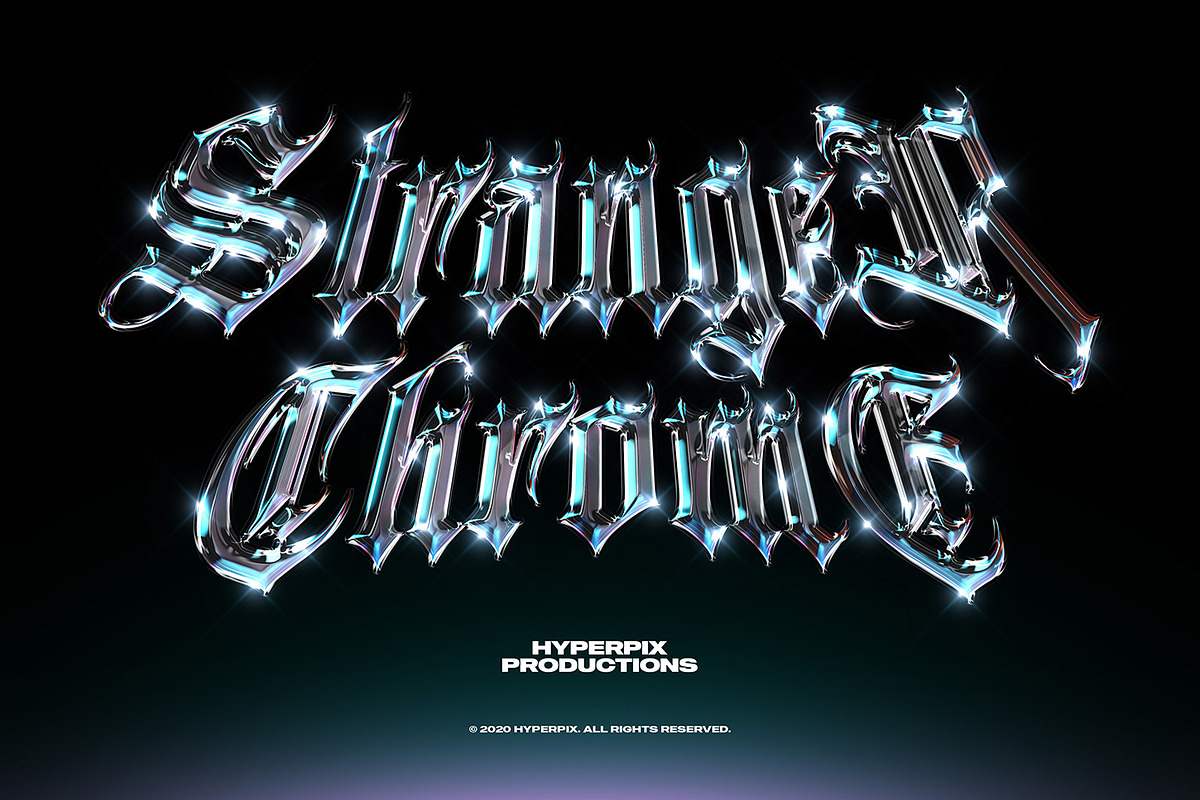 Chrome Text Styles Bundle - 50% OFF, a Layer Style Add-On by Hyperpix Productions (Photo 3 of 47)