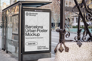 Barcelona Urban Poster Mockup