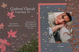 Gathered Outside — Autumn Kit, an Object Graphic by Lidberia