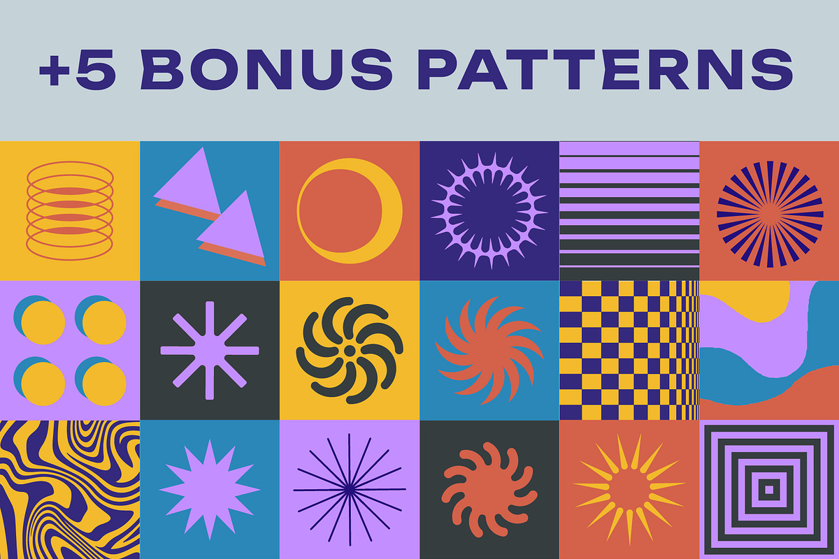 GEOMETRICO - VECTOR GEOMETRIC SHAPES, a Pattern Graphic by craftlove (Photo 11 of 11)
