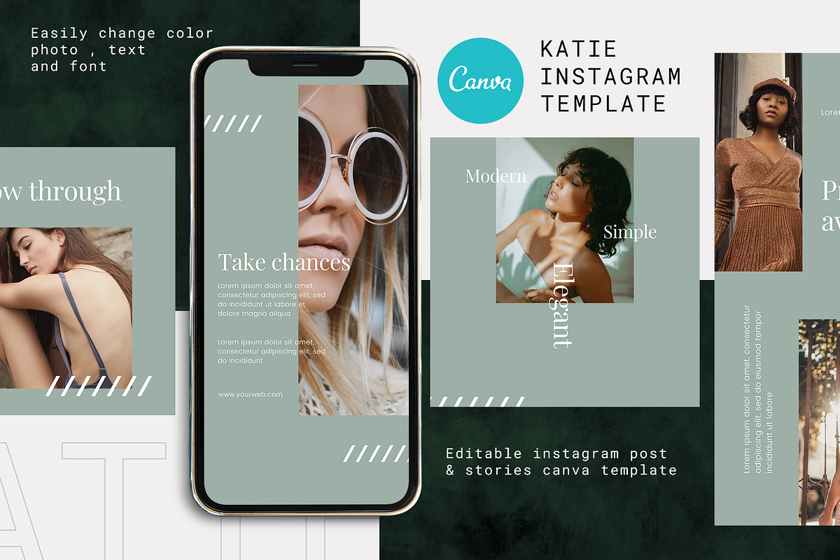 Canva Instagram Template Katie, a Social Media Template by Lythcreative