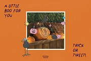 Pukeko After Dark Halloween Clipart, a Seasonal Illustration by Summernotie (Thumbnail 2 of 8)