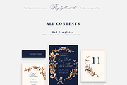 Royal Golden Wreath Wedding Suite, an Invitation Template by Aquarellina (Thumbnail 7 of 8)
