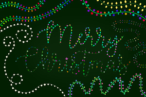 Christmas Lights Procreate Brushes