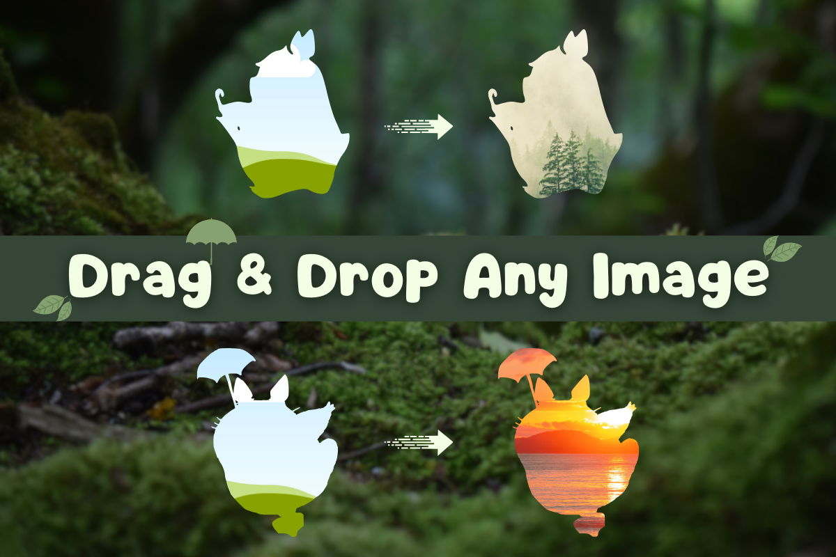 Totoro Anime Canva Frames, a Design Template by Creative Digital Template (Photo 2 of 2)