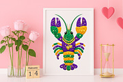 Mardi Gras Crawfish PNG, an Illustration by Canvas Craft (Thumbnail 5 of 7)