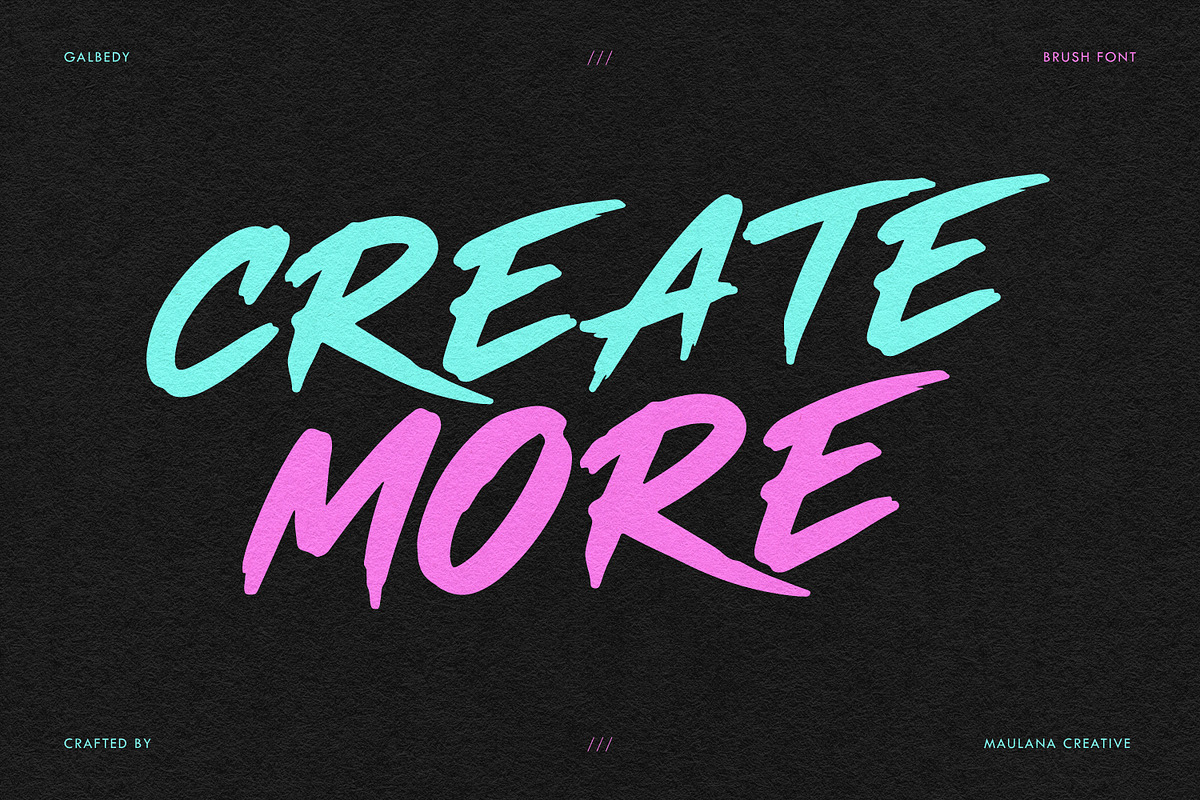 Galbedy Timeless Brush Script Font, a Handwritten Font by Maulana Creative (Photo 2 of 7)