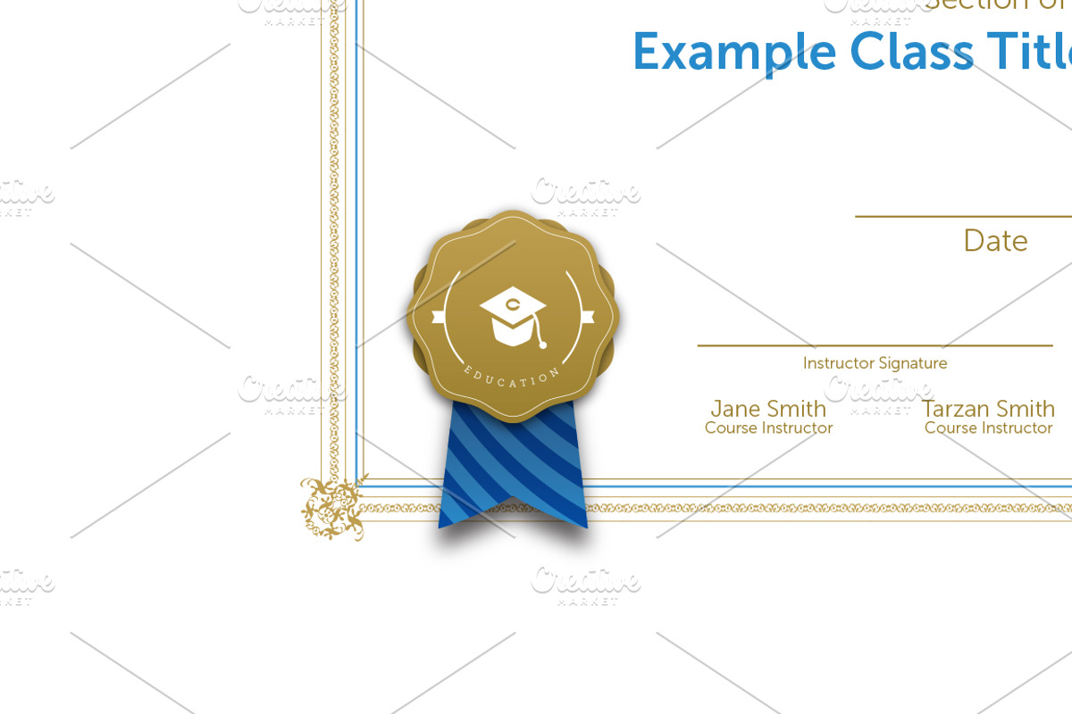 Class Certification Certificate, a Stationery Template by Ryder Doty (Photo 2 of 3)