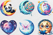 Mystical Moon Sublimation Clipart, an Illustration by Black Bird Studio (Thumbnail 2 of 6)