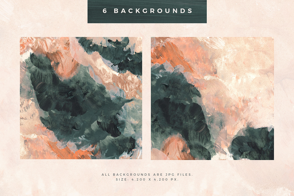 Painterly Shapes & Backgrounds, a Texture Graphic by Basia Stryjecka (Photo 2 of 11)