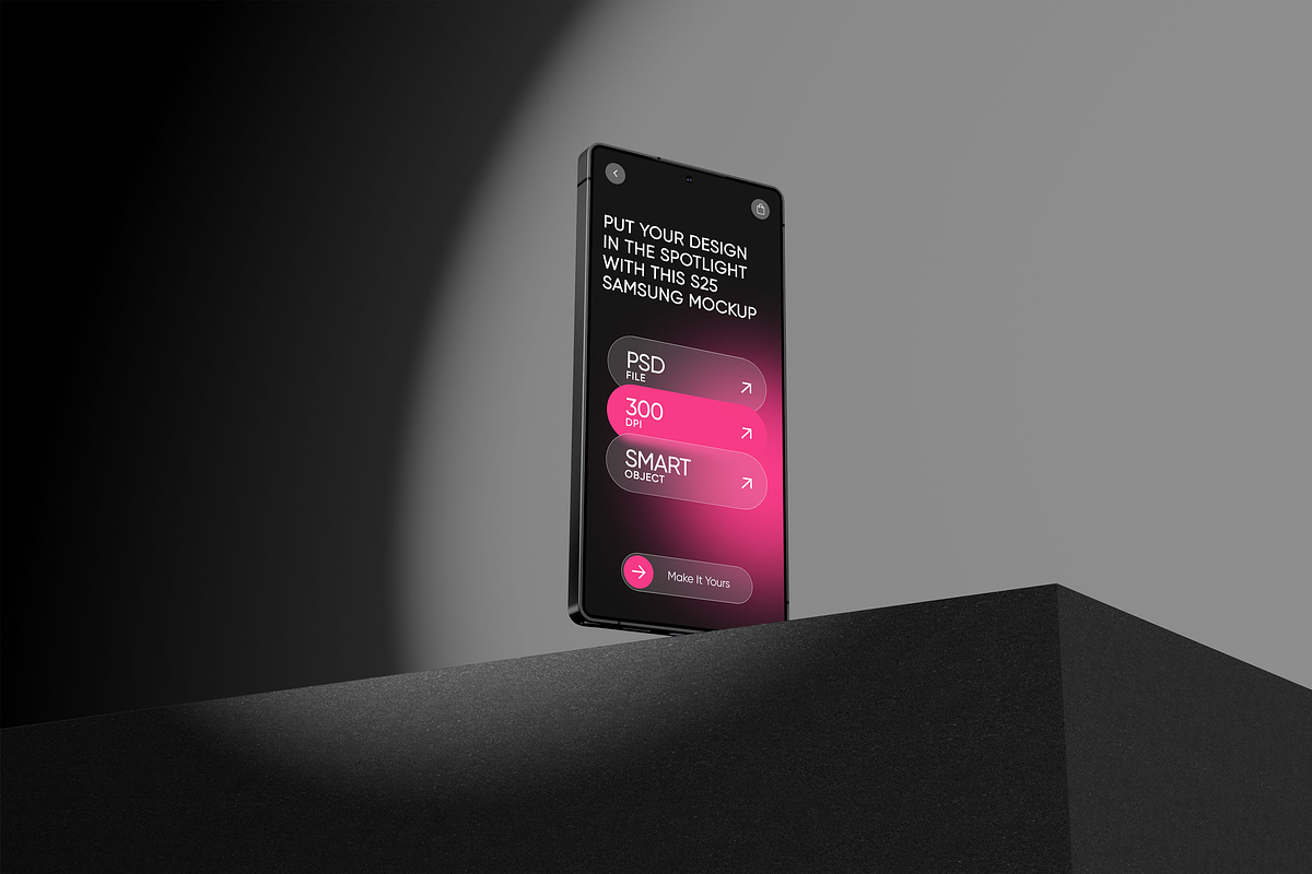Samsung Galaxy S25 Mockup, a Device Mockup by Mockupdaddy (Photo 14 of 23)
